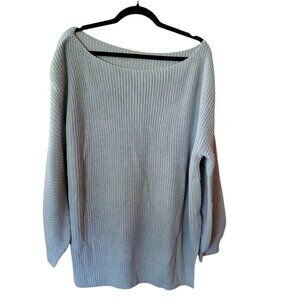 Shein Curve OXL Balloon Sleeve off Shoulder Sweater